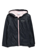 COLUMBIA Youth Center Ridge Lined Windbreaker In Black/pink (L,10/12)
