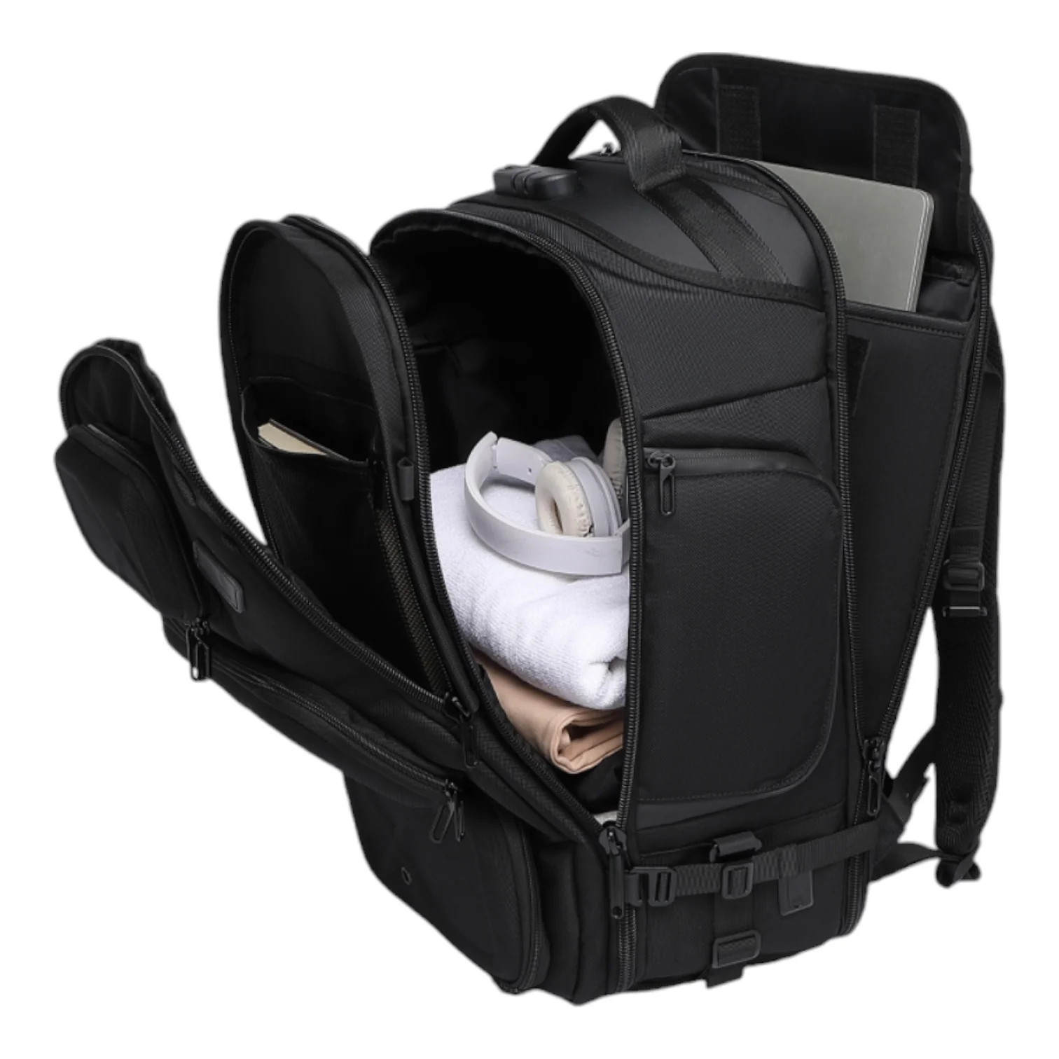 VERIA The Backpack - Islanders Savvy in 35L/LG Black and Organizer Bag
