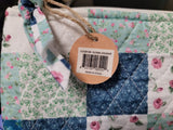 VIRAH BELLA Floral Delight - Designer Quilted Vanity and Travel Bag by Phyllis Dobbs