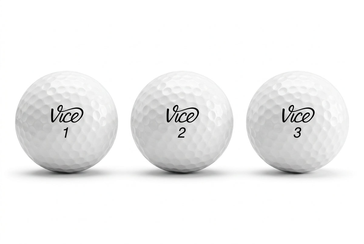 * Vice Golf Drive Golf Balls (White, 3pk x 3) 9 Balls Total, 2025
