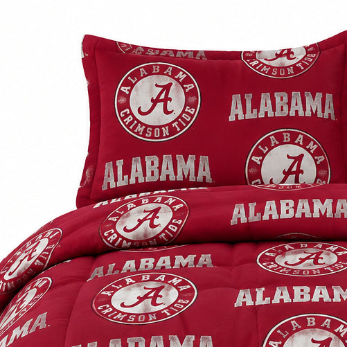 NCAA Rotary 5-piece Twin Bed in a Bag Set, ALABAMA