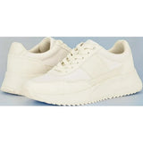 Calvin Klein Women's Pippy Faux Leather Casual Sneakers - Ivory - Size 9M