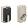 Schlage Greenwich Keyless Deadbolt with Control Smart Technology Satin Nickel (NEW)