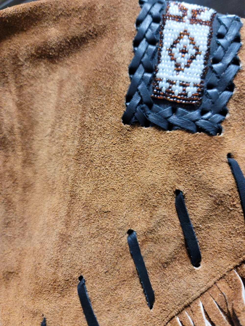 Men's Genuine Suede Western Fringe Jacket | XL | New Old Stock
