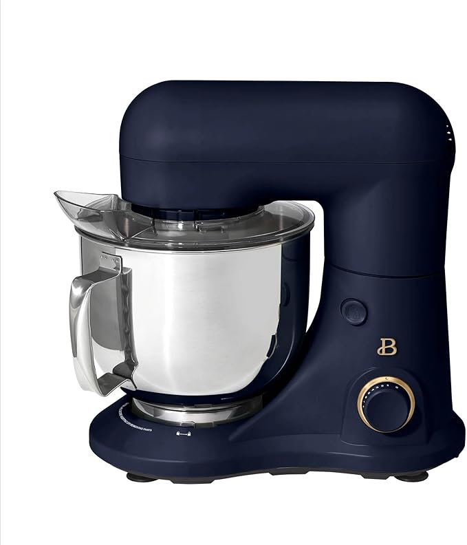 Beautiful 5.3 Qt Stand Mixer, Starry Night Blue, with Flat Beater, Dough Hook, Balloon Whisk