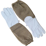Beekeeping Jacket, Fencing Veil, Mesh Veil Hat & Goatskin Gloves Set | 3XL | Khaki