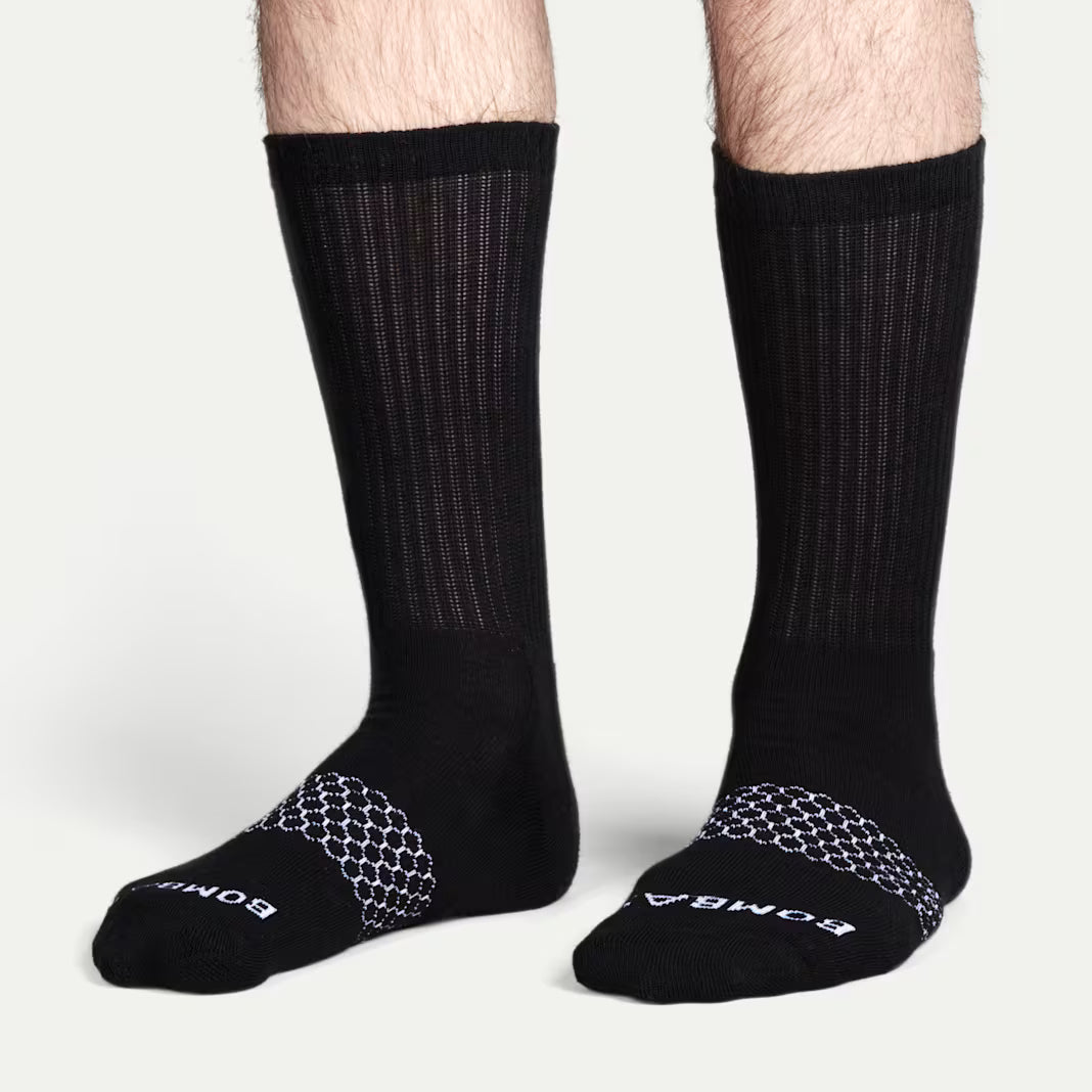 Men's Solids Calf Sock 4-Pack  Large