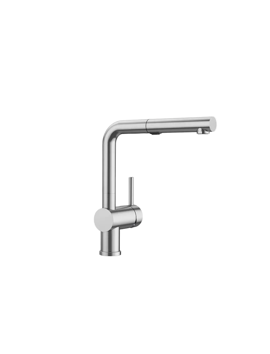 BLANCO | Linus Collection | Single Hole Pull-Out | Dual Spray Kitchen Faucet | PVD Steel
