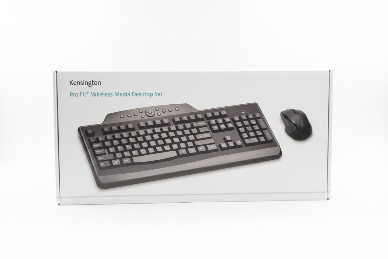 KENSINGTON Pro Fit Wireless Media Desktop Set - Model K72408 - NIB