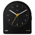 Braun BC22B Classic Analogue Alarm Clock with Snooze & Continuous Backlight Black
