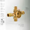 Mandouri Single-Handle 1-Spray Tub and Shower Faucet in Brushed Nickel (Valve Included)