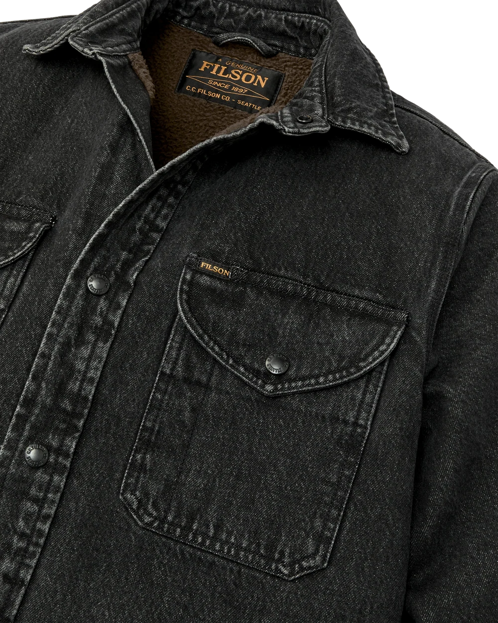 Filson Men's Denim Jac-Shirt - Vintage Black - Size XL