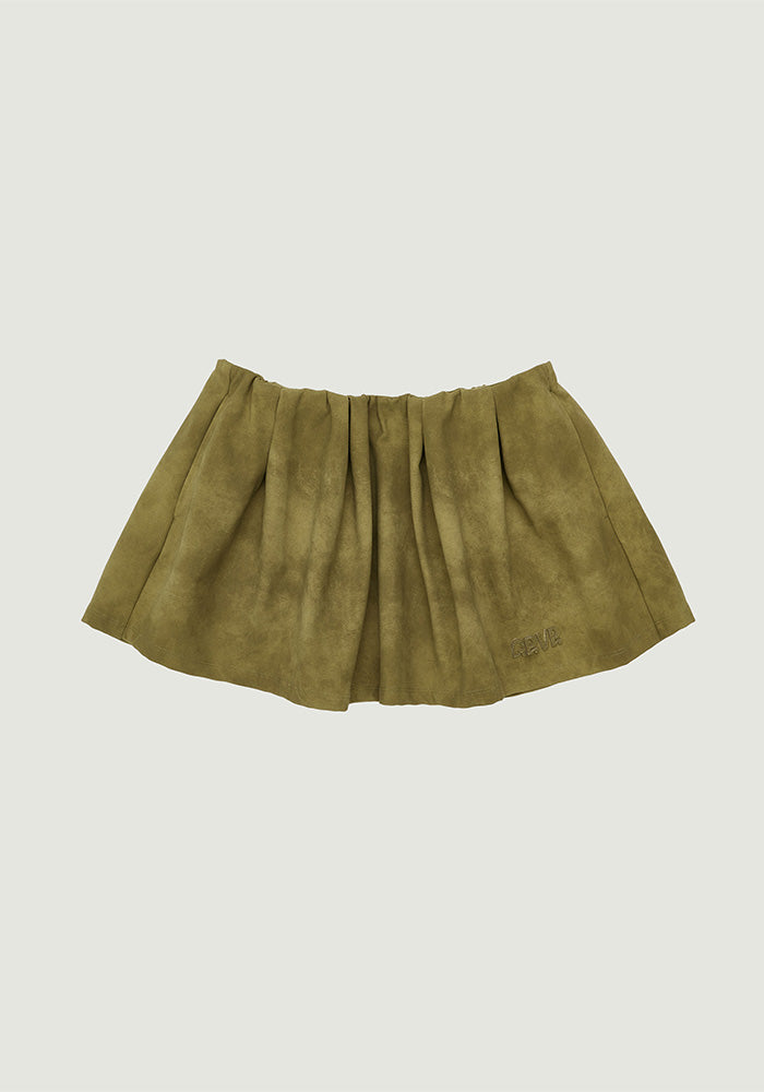 Zadie Skirt by Grove - Brown, Khaki - Size Medium