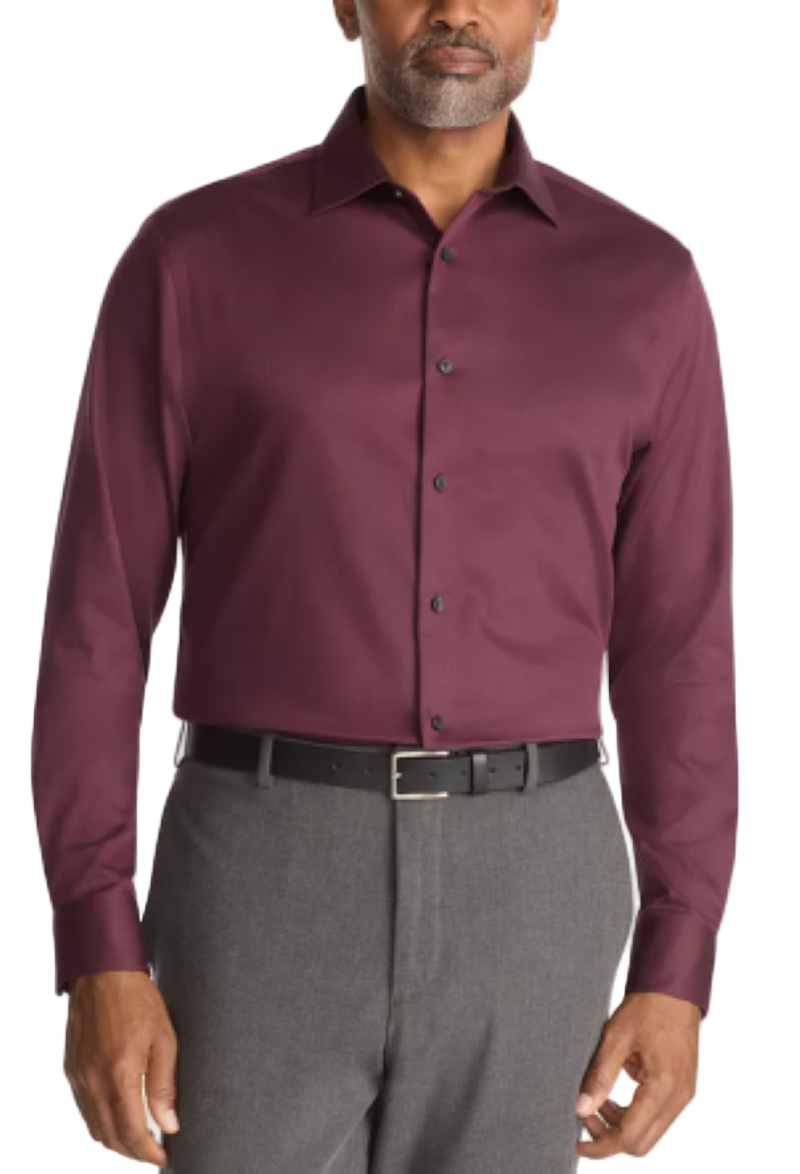 CALVIN KLEIN Men's Steel + Stretch | Slim Fit | Wrinkle Free | Wicking | Size: 15 32-33