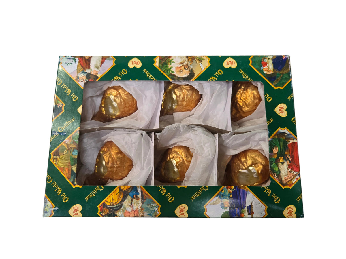 Old World Christmas Fried Chicken Ornament - Gift Set of 6
