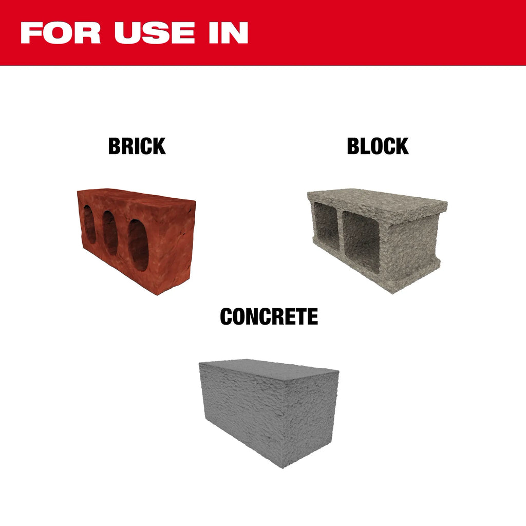 MILWAUKEE - SDS Max Flat Chisel - 1 in x 18 in - Concrete