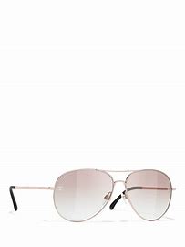 Chanel CH4189TQ Pilot Sunglasses Rose/Clear Gradient Light Brown