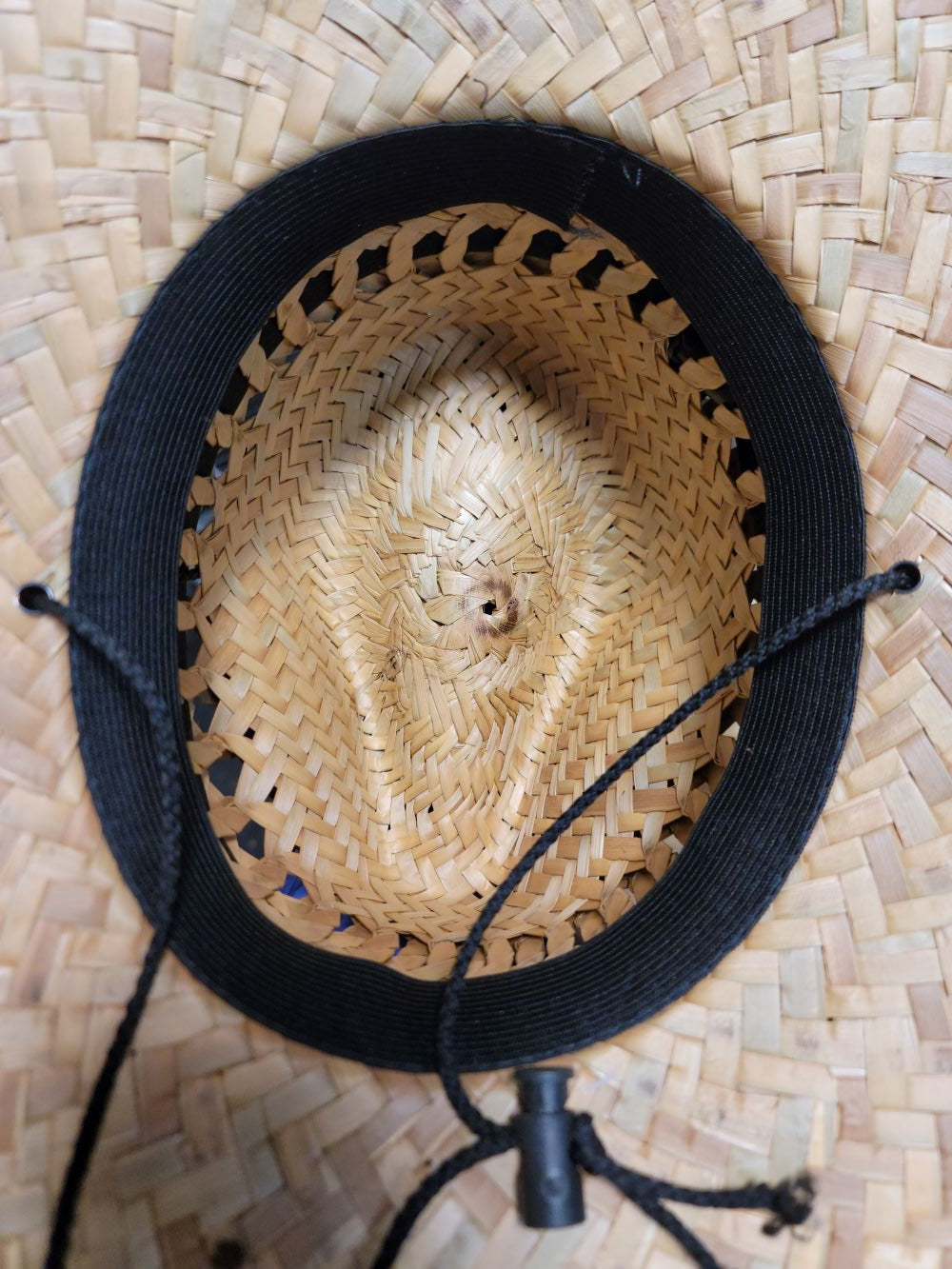EL DORADO HATS - Straw Hat in Natural Tan With Chocolate Brown Brim Trim - Adult OS