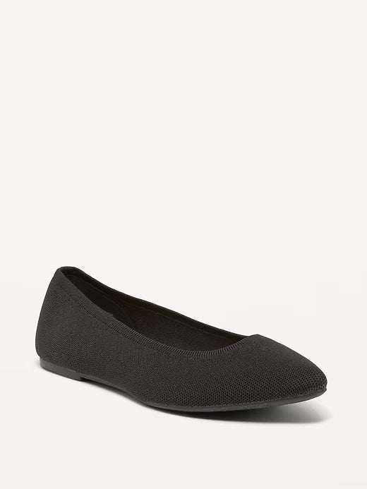 Old Navy Soft-Knit Pointed-Toe Ballet Flats SIZE 9
