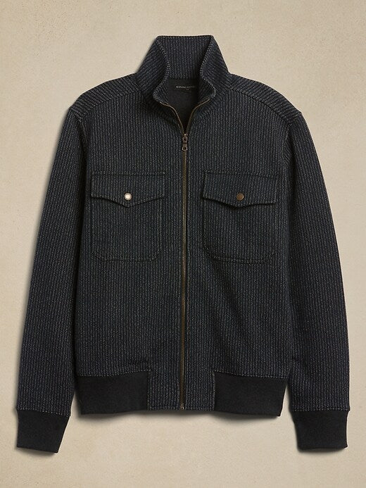 Men's Fleece Jacket by Banana Republic - Dark Navy - Size Medium