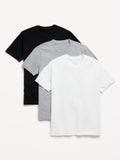 Old Navy Solid Crew-Neck T-Shirt 3-Pack Size Medium Tall