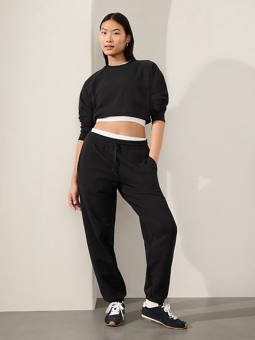 Athleta Woman's Easy Fleece Jogger (US) MED/BLK