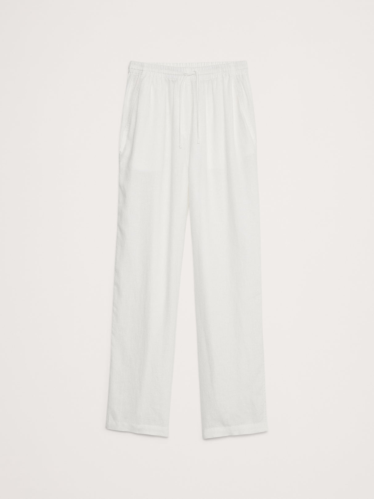BR-Linen Pull-On Ankle Pant/Women-Small/Burgundy