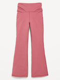 Old Navy High-Waisted PowerChill Side-Ruched Flare Leggings for Girls Size XL