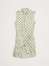 BANANA REPUBLIC | Twisted Shirt Dress | Etched Paisley | M