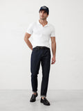 Banana Republic Slim Luxe Touch Polo - White - Size: Medium Tall