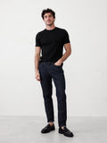 Banana Republic Mini Ribbed Crew - Black - Medium