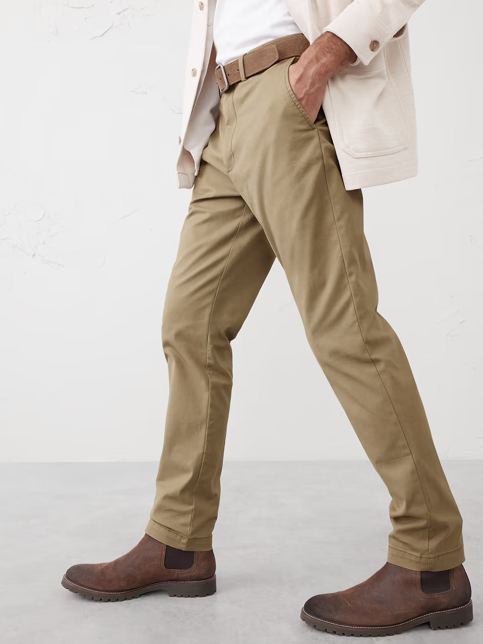 Banana Republic Slim Lived-In Chino, Acorn - 34x30