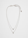 Banana Republic Layered Metal Pendant Necklace