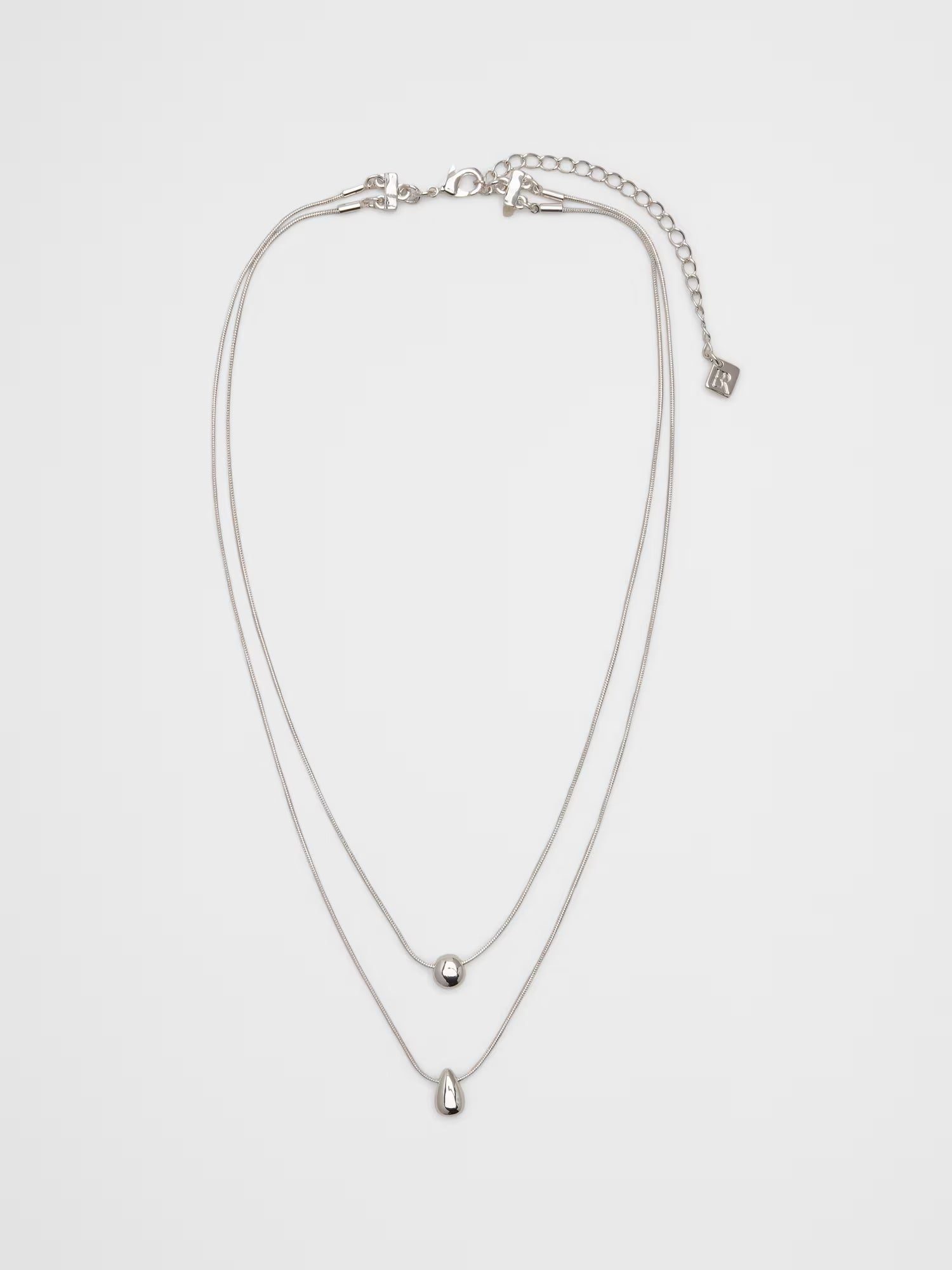 Banana Republic Layered Metal Pendant Necklace