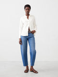 Banana Republic Silky Classic Shirt - Snow Day - Size: Large