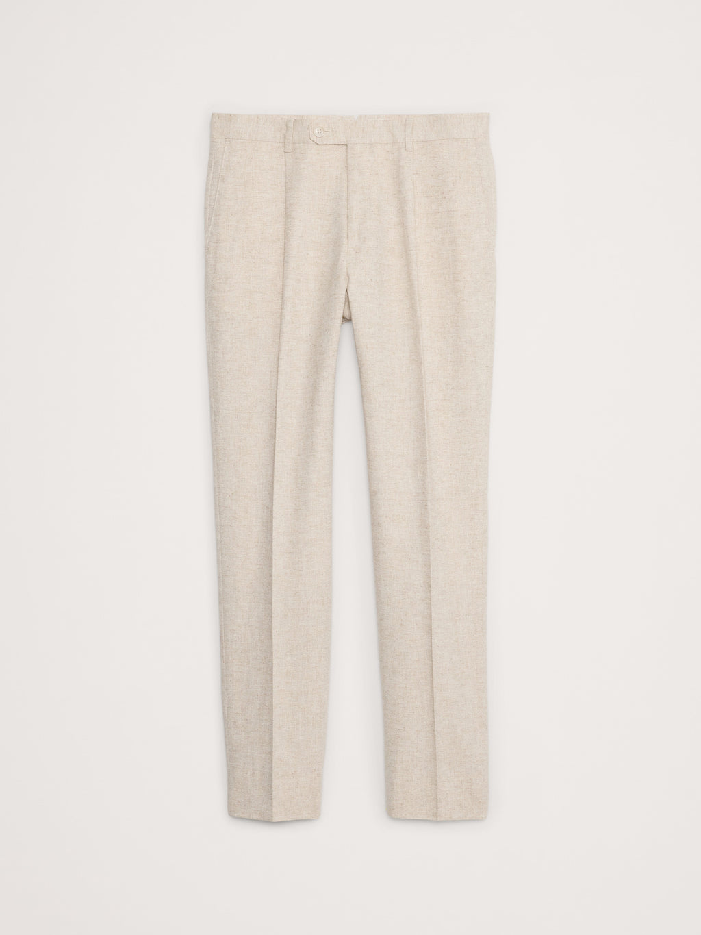 Herringbone Cotton-Linen Slim Suit Pant by Banana Republic - Natural Beige - Size: 32 x 34