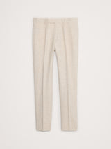 Herringbone Cotton-Linen Slim Suit Pant by Banana Republic - Natural Beige - Size: 32 x 34