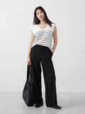 Hayden Wide-Leg Pant by Banana Republic - Black - Size 4 Petite
