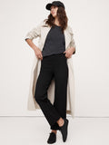 Fitted Everywhere Ponte Ankle Pant by Banana Republic - Black - Size Medium Petite