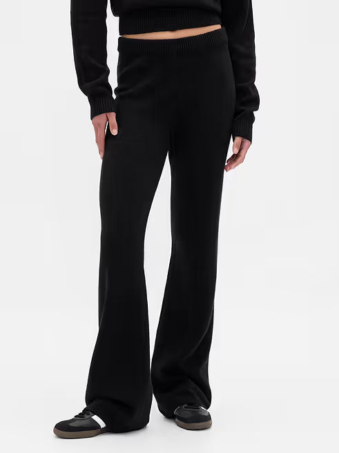 CashSoft Boot Sweater Pants by Gap - True Black - Size Medium