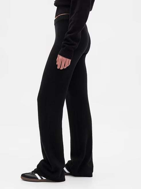 CashSoft Boot Sweater Pants by Gap - True Black - Size Medium