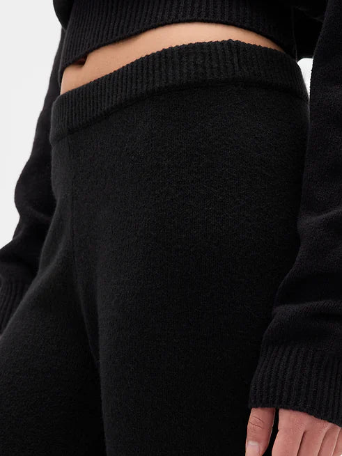 CashSoft Boot Sweater Pants by Gap - True Black - Size Medium