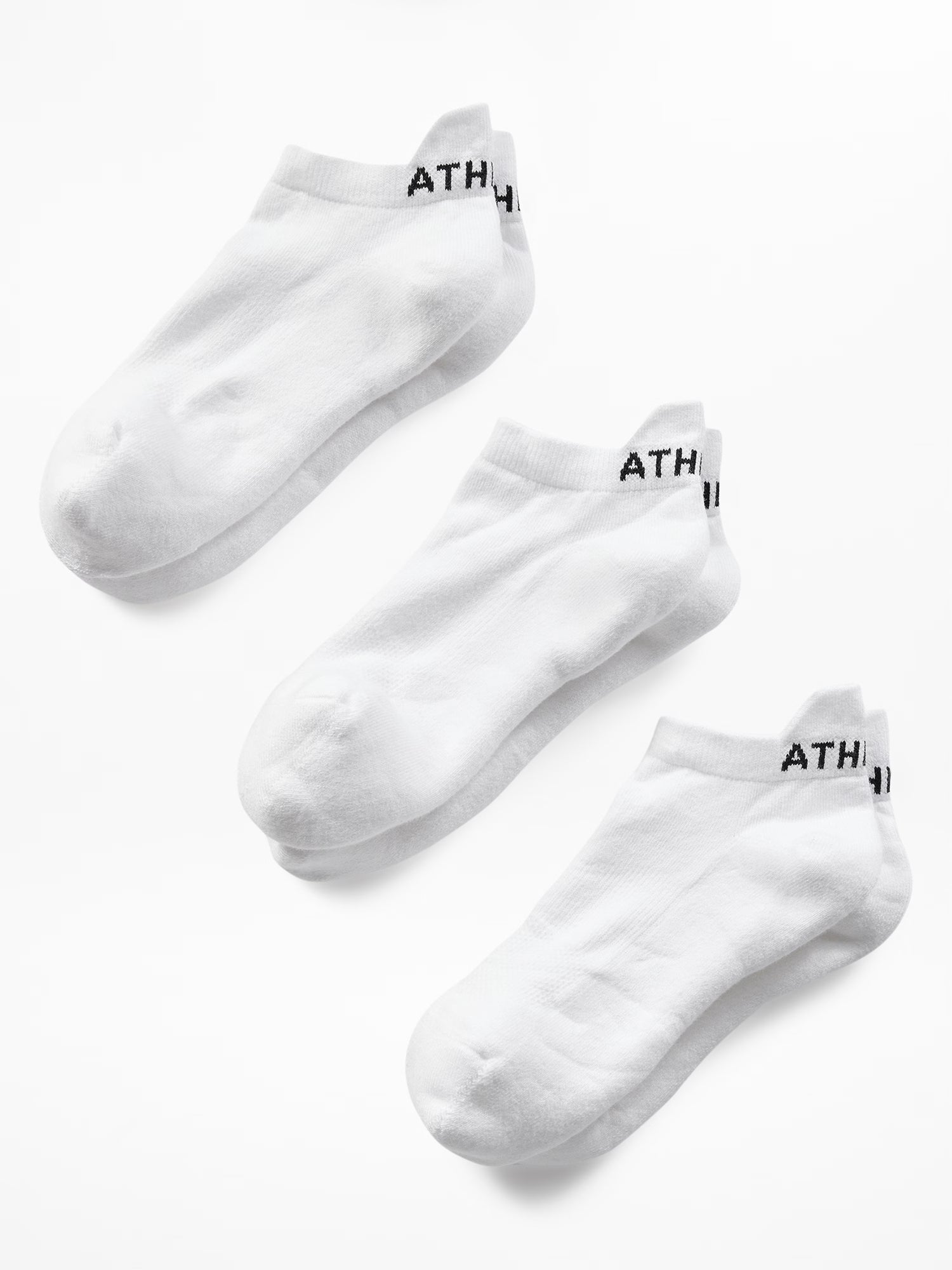 Athleta Everyday Ankle Sock 3-Pack - Bright White - S/M