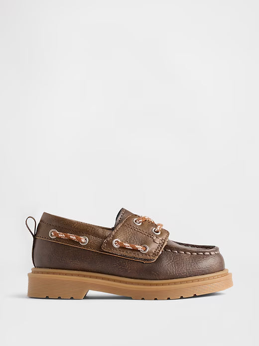Baby Gap Toddler Vegan Leather Boat Shoes Size: 9