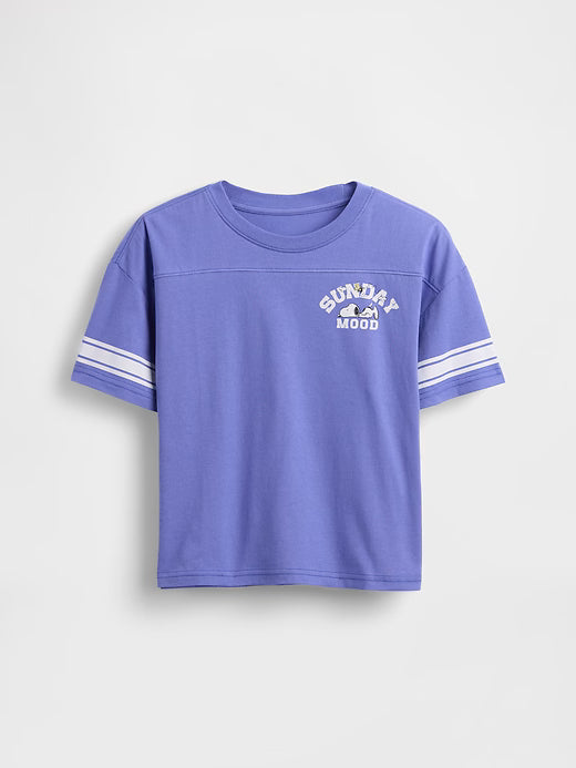 Kids Oversized Graphic T-Shirt Size M