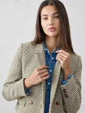 Textured Short Blazer by Banana Republic - Fern Green Texture - Size 6