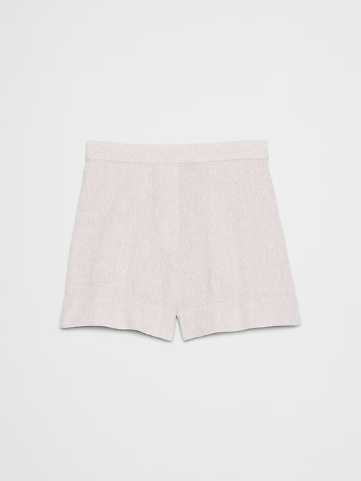 Banana Republic High-Rise Linen-Blend Pull-On Short Size: L