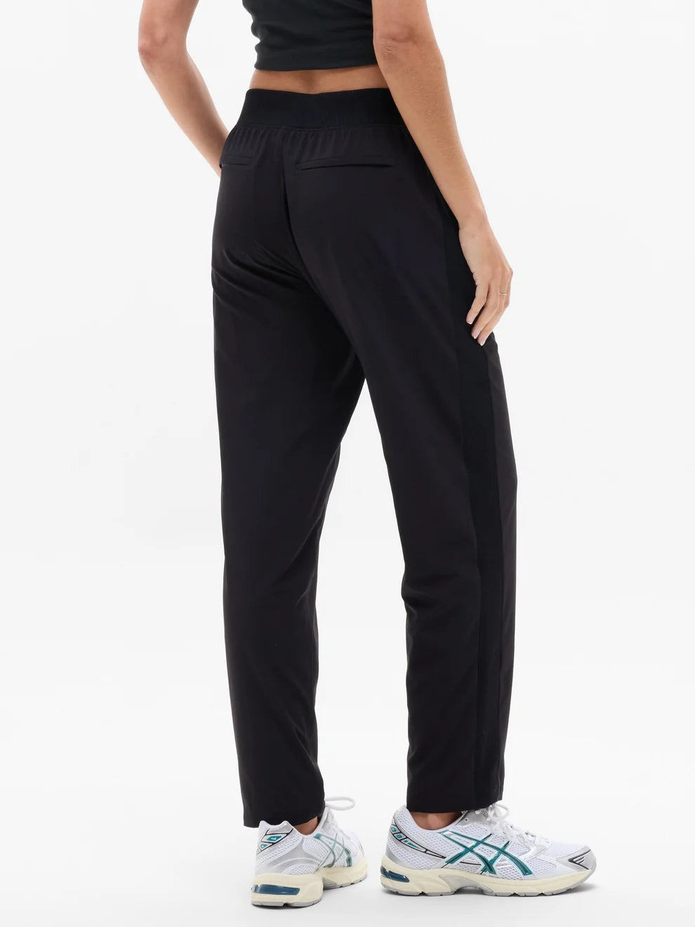 Athleta Brooklyn Mid Rise Pant for Women - Black - Size 10