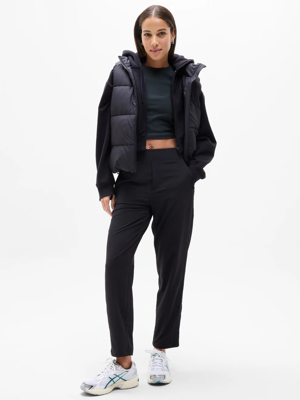 Athleta Brooklyn Mid Rise Pant for Women - Black - Size 10