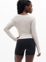 Athleta SoftLuxe Top - Cream Heather - Size: Small